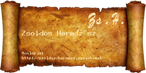 Zsoldos Hermész névjegykártya